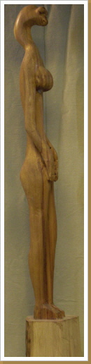Kirschbaumholz, Höhe ca. 96 cm Kirschbaumholz, Höhe ca. 96 cm