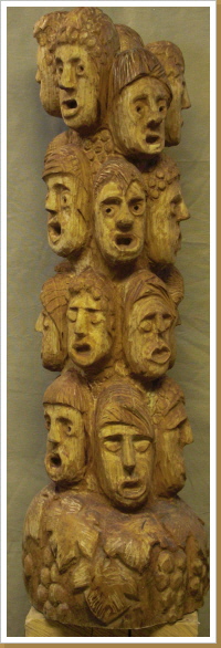Kirschbaumholz, Höhe ca. 90 cm Kirschbaumholz, Höhe ca. 90 cm