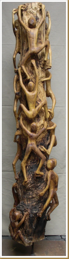 Lindenbaumholz, Höhe ca. 175 cm Lindenbaumholz, Höhe ca. 175 cm
